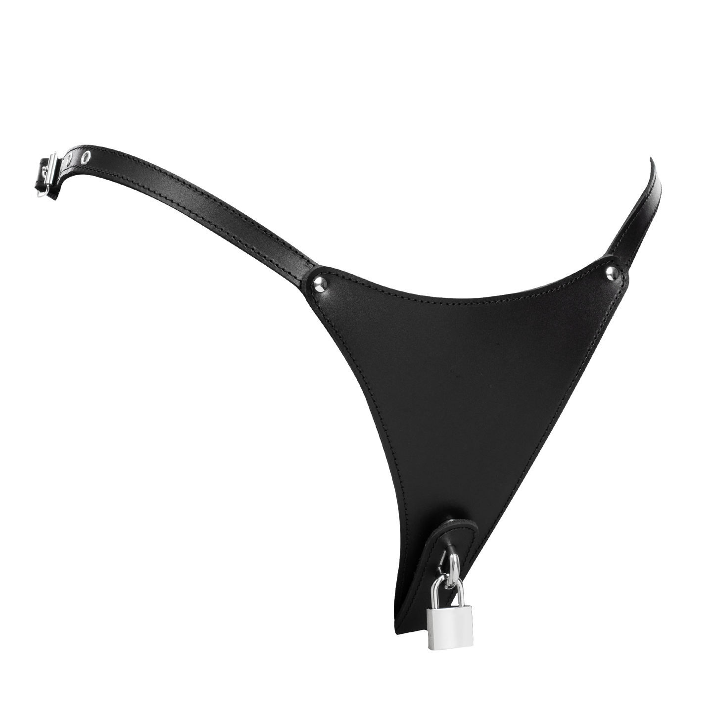 Rimba - Afsluitbare Lederen Damesstring - Zwart-Rimbastore.com