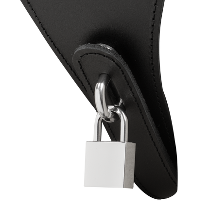 Rimba - Afsluitbare Lederen Damesstring - Zwart-Rimbastore.com
