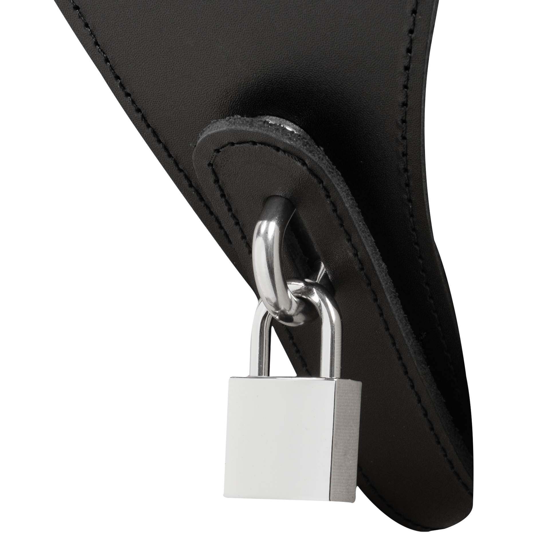 Rimba - Afsluitbare Lederen Damesstring - Zwart-Rimbastore.com