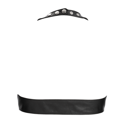 Rimba - Lederen Bustier met Vetersluiting - Zwart-Erotiekvoordeel.nl