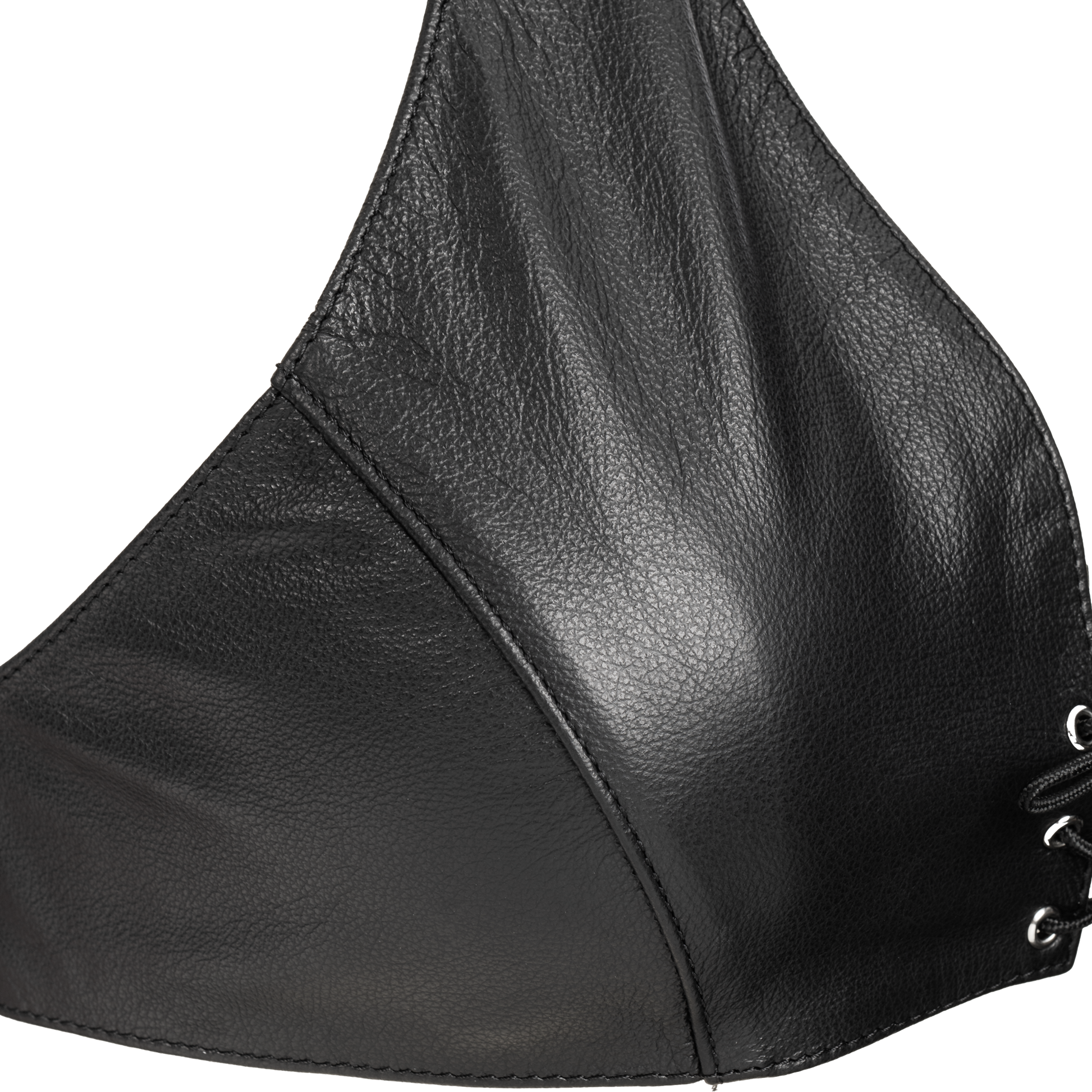 Rimba - Lederen Bustier met Vetersluiting - Zwart-Erotiekvoordeel.nl