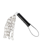 Rimba - Lederen Zweep met Metalen Ketting - Zwart & Zilver-Rimbastore.com