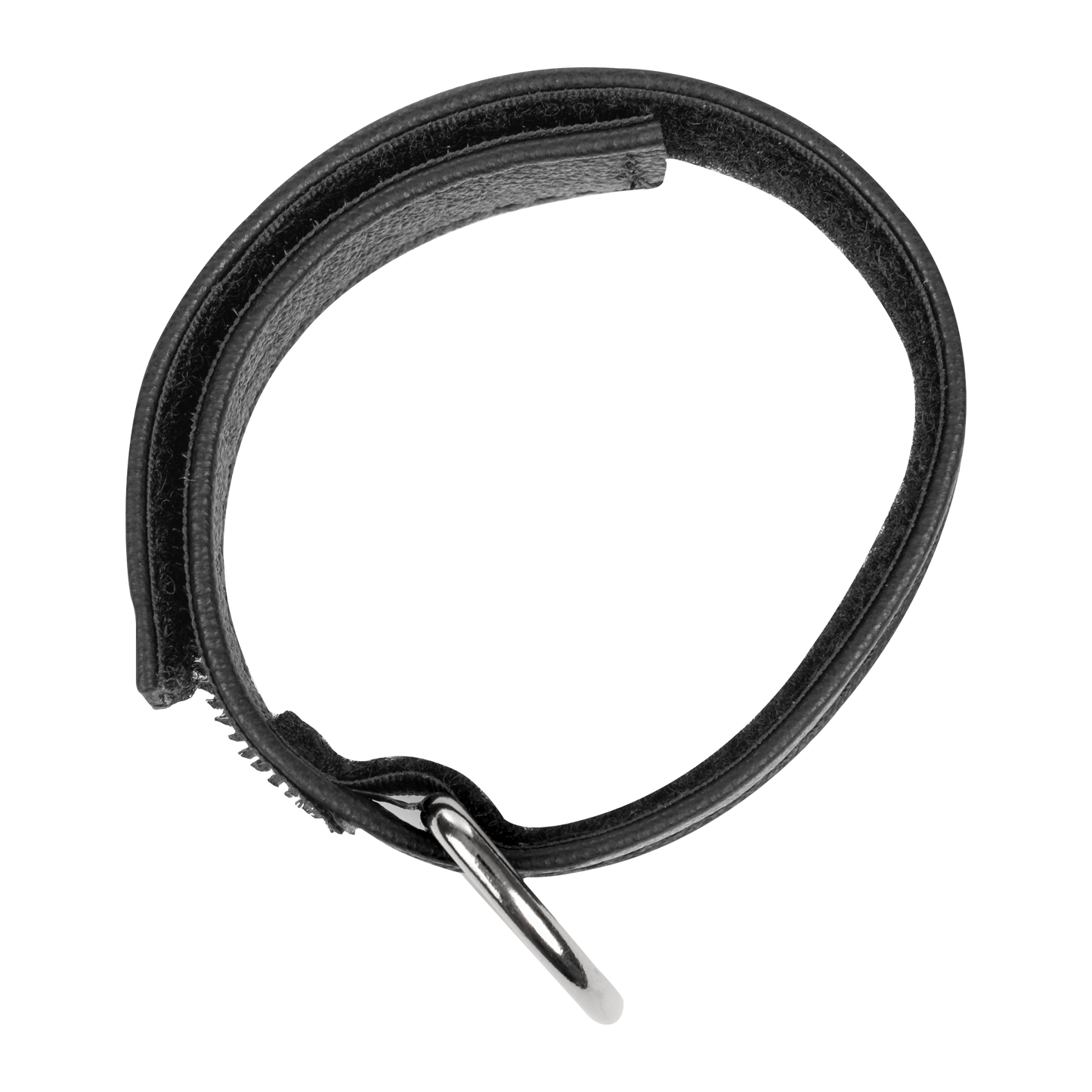 Rimba - Leren Cockstrap met Klittenband - Zwart-Erotiekvoordeel.nl