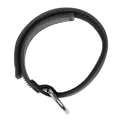 Rimba - Leren Cockstrap met Klittenband - Zwart-Erotiekvoordeel.nl