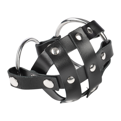 Rimba - Lederen Balzak Kooi met Scherpe Spijkertjes - Zwart-Erotiekvoordeel.nl