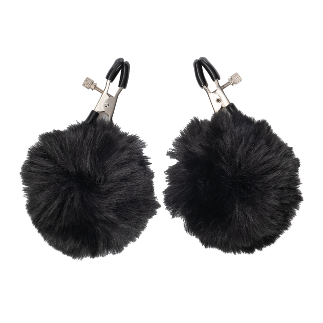 Rimba - Tepelklemmen met Pompons - Zwart-Rimbastore.com