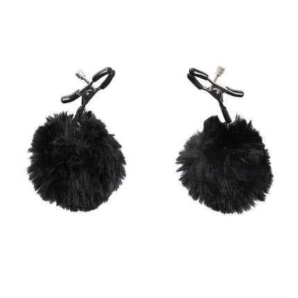 Rimba - Tepelklemmen met Pompons - Zwart-Rimbastore.com