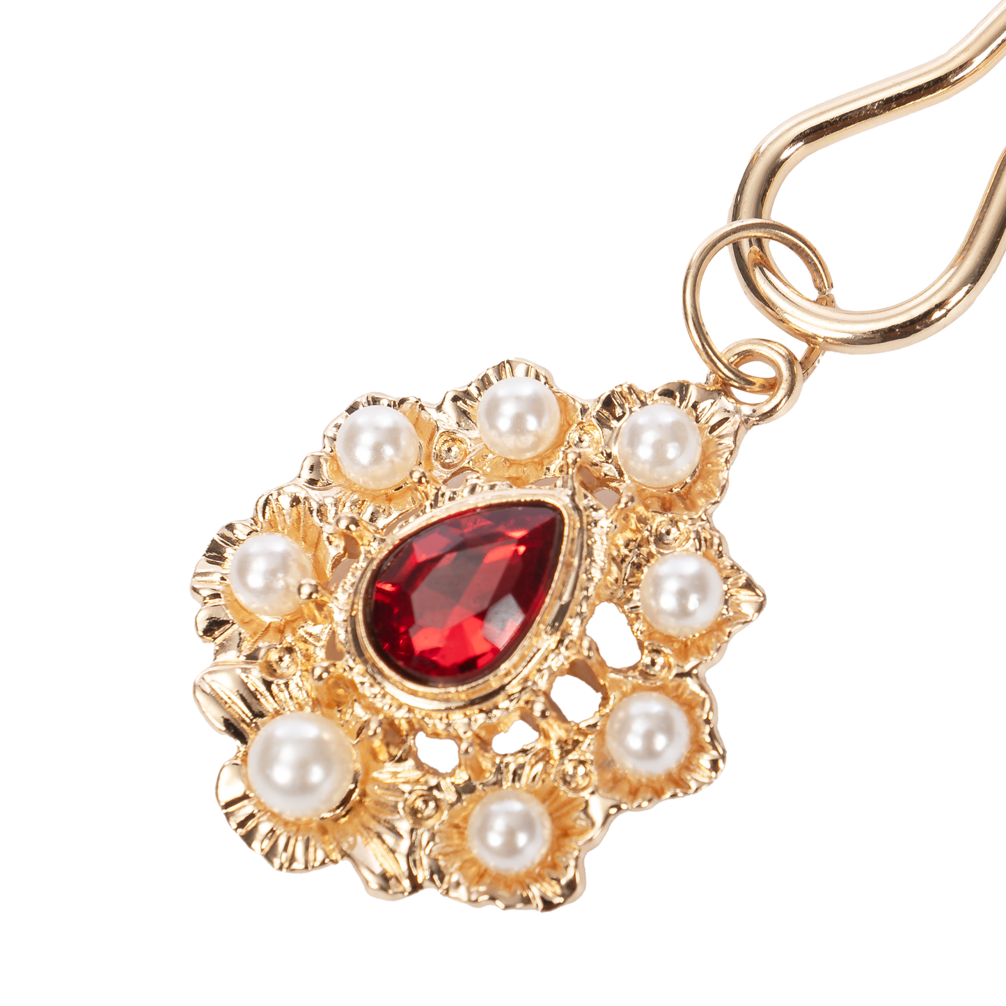 Rimba - Tepelklemmen met Strass Hanger - Goud-Erotiekvoordeel.nl