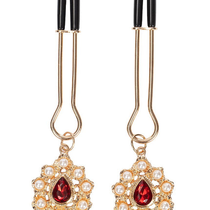 Rimba - Tepelklemmen met Strass Hanger - Goud-Rimbastore.com