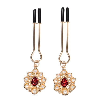 Rimba - Tepelklemmen met Strass Hanger - Goud-Rimbastore.com