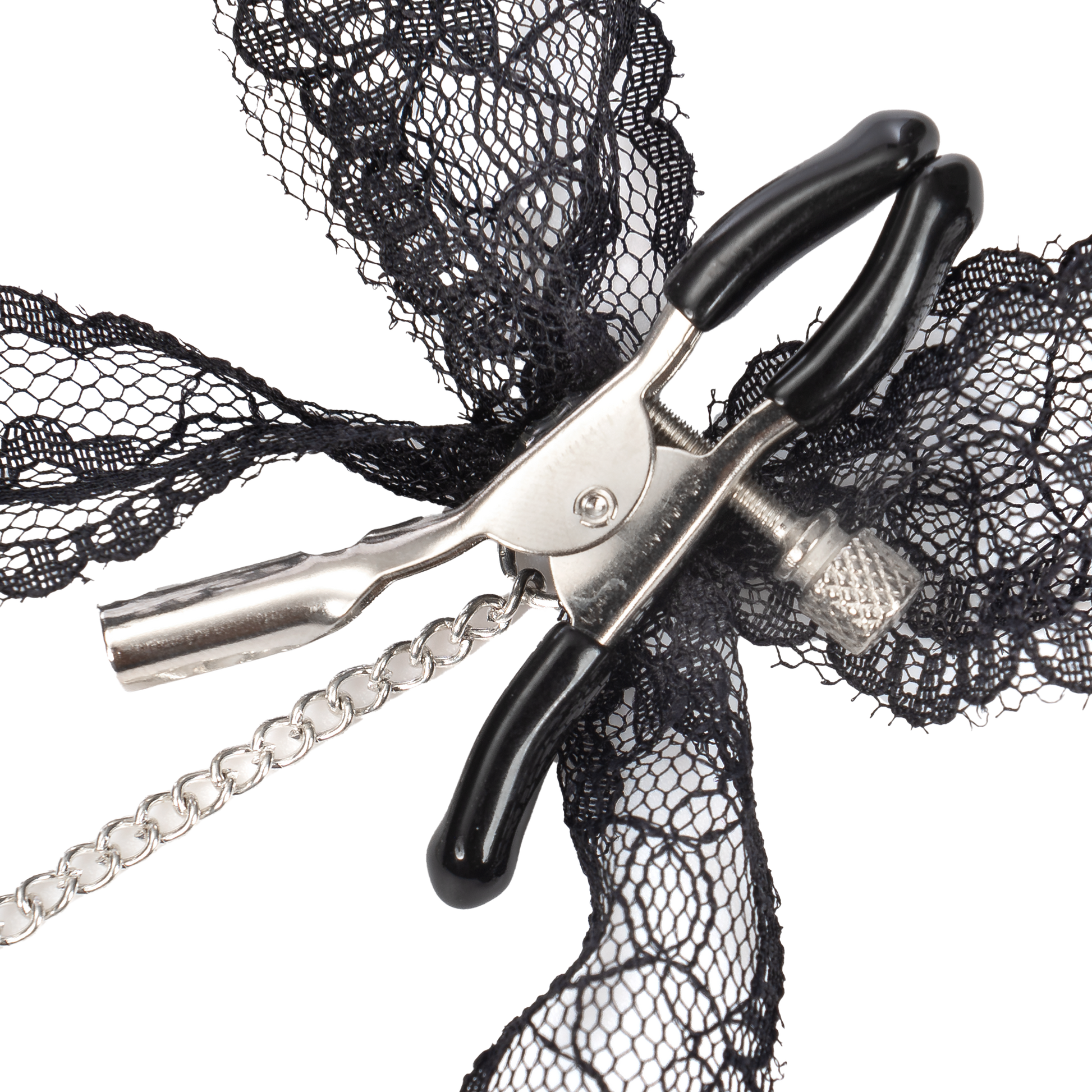 Rimba - Tepelklemmen met Kanten Strik en Belletje - Zwart-Rimbastore.com