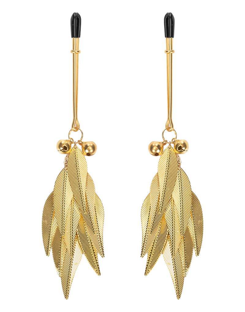 Rimba - Tepelklemmen met Veren - Goud-Rimbastore.com