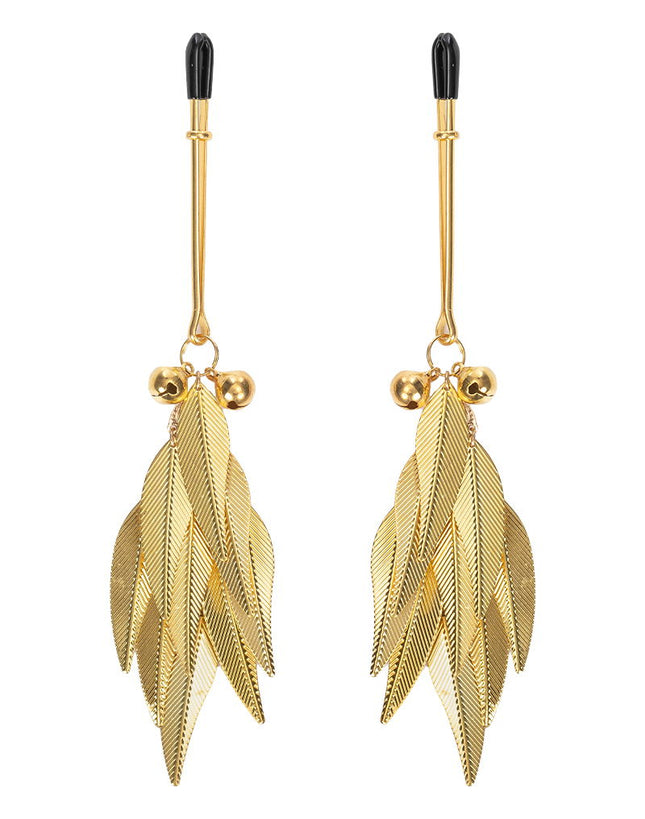 Rimba - Tepelklemmen met Veren - Goud-Rimbastore.com