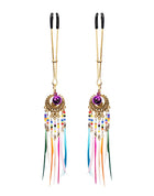 Rimba - Tepelklemmen met Kraaltjes en Veren - Multicolour-Rimbastore.com