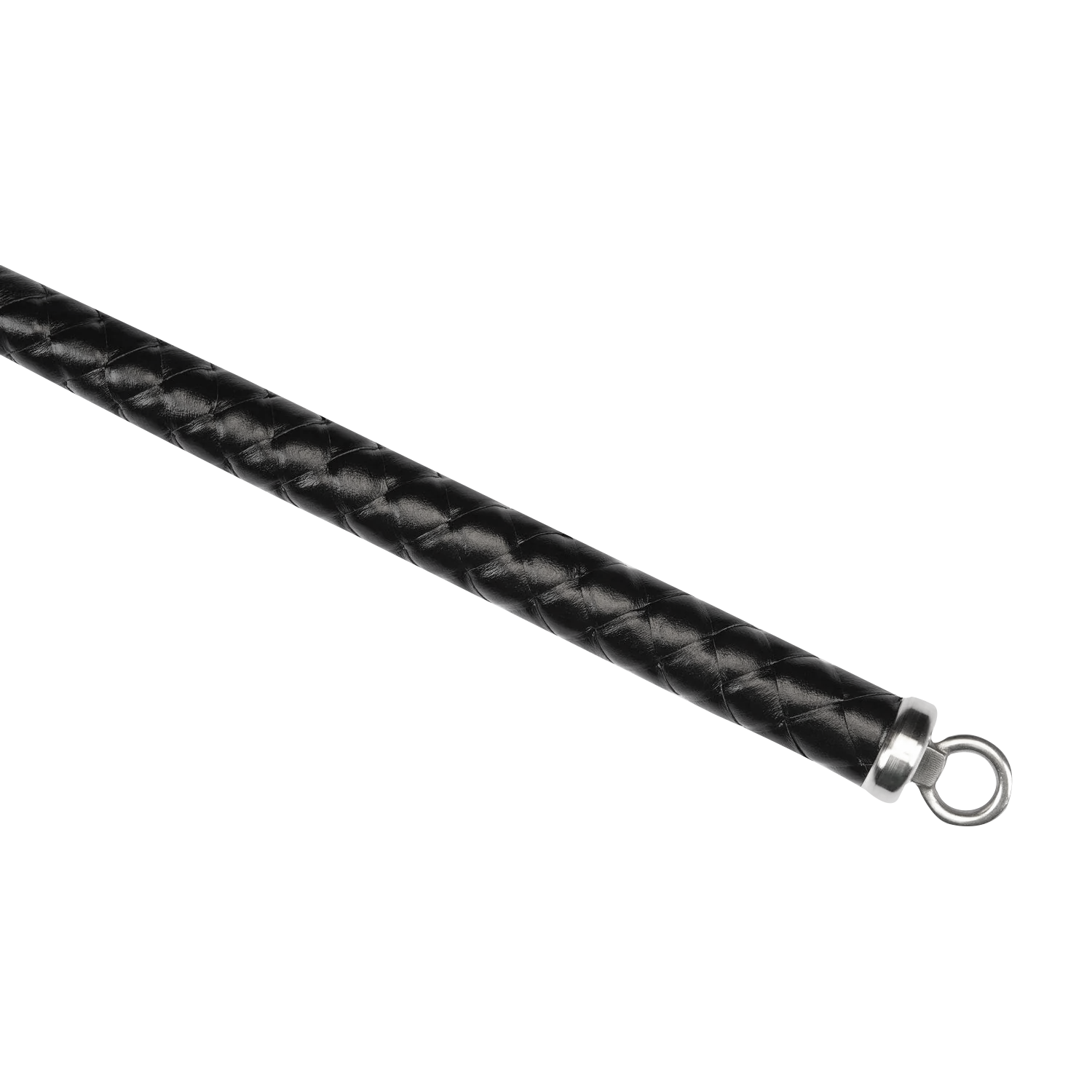 RISE - BDSM Zweep - Feather Hard Single Tail - Zwart/Paars-Rimbastore.com