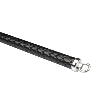 RISE - BDSM Zweep - Feather Hard Single Tail - Zwart/Paars-Rimbastore.com