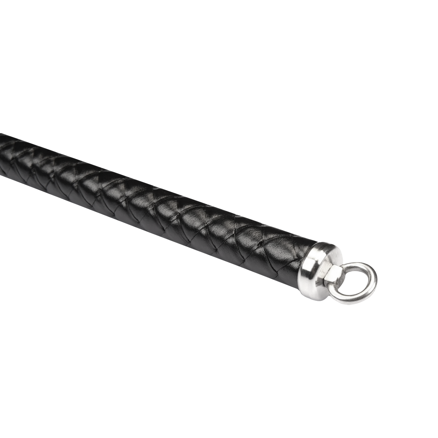 RISE - BDSM Zweep - Feather Hard Single Tail - Zwart/Paars-Rimbastore.com