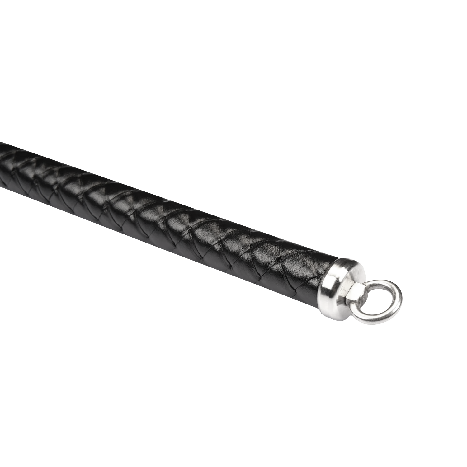 RISE - BDSM Zweep - Feather Hard Single Tail - Zwart/Paars-Rimbastore.com