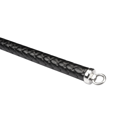 RISE - BDSM Zweep - Feather Hard Single Tail - Zwart/Paars-Rimbastore.com
