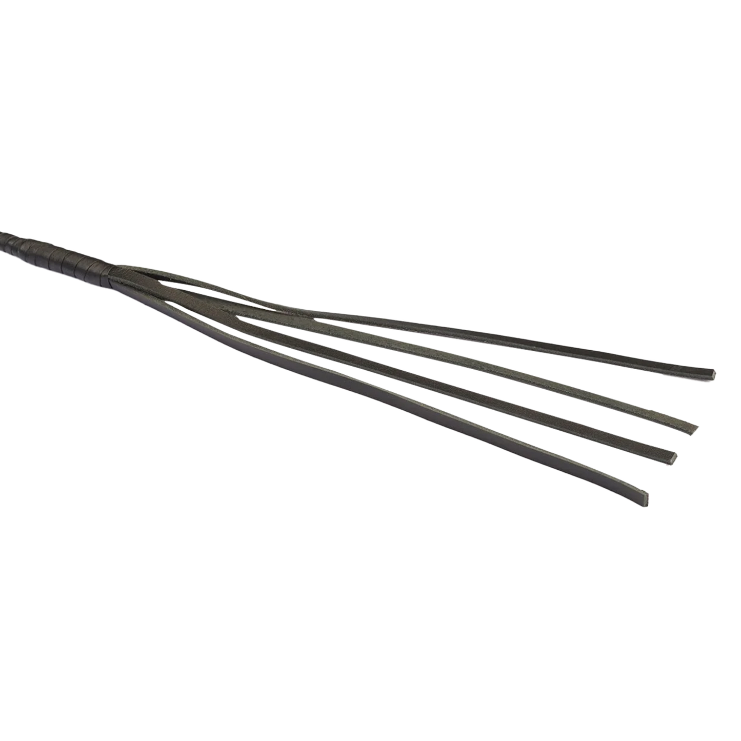 RISE - BDSM Zweep - Feather Hard Single Tail - Zwart/Paars-Rimbastore.com