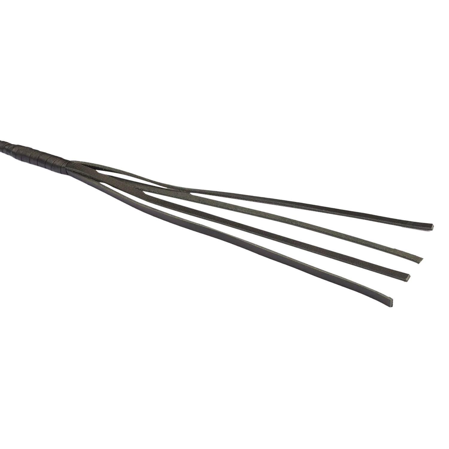 RISE - BDSM Zweep - Feather Hard Single Tail - Zwart/Paars-Rimbastore.com