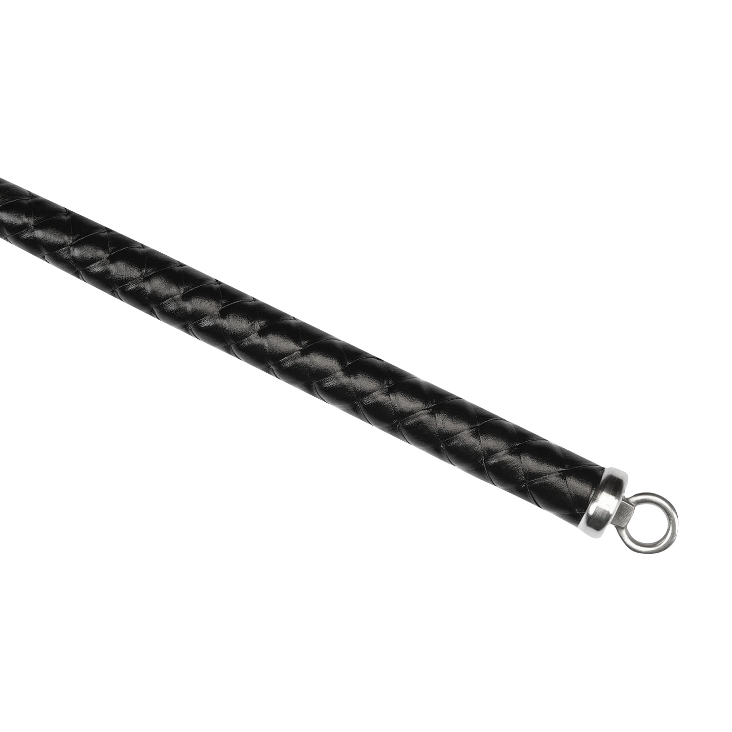 RISE - BDSM Zweep - Feather Hard Single Tail - Zwart/Blauw-Erotiekvoordeel.nl