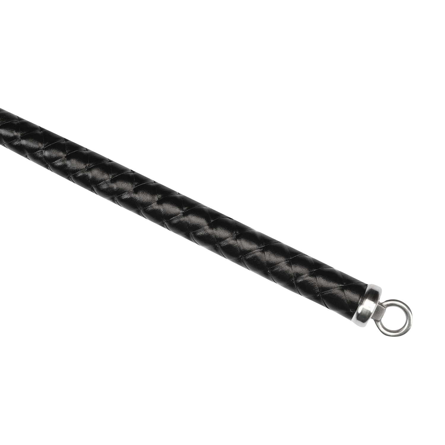 RISE - BDSM Zweep - Feather Hard Single Tail - Zwart/Blauw-Erotiekvoordeel.nl