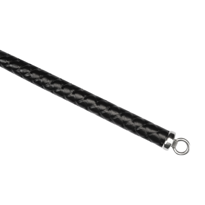 RISE - BDSM Zweep - Feather Hard Single Tail - Zwart/Blauw-Erotiekvoordeel.nl