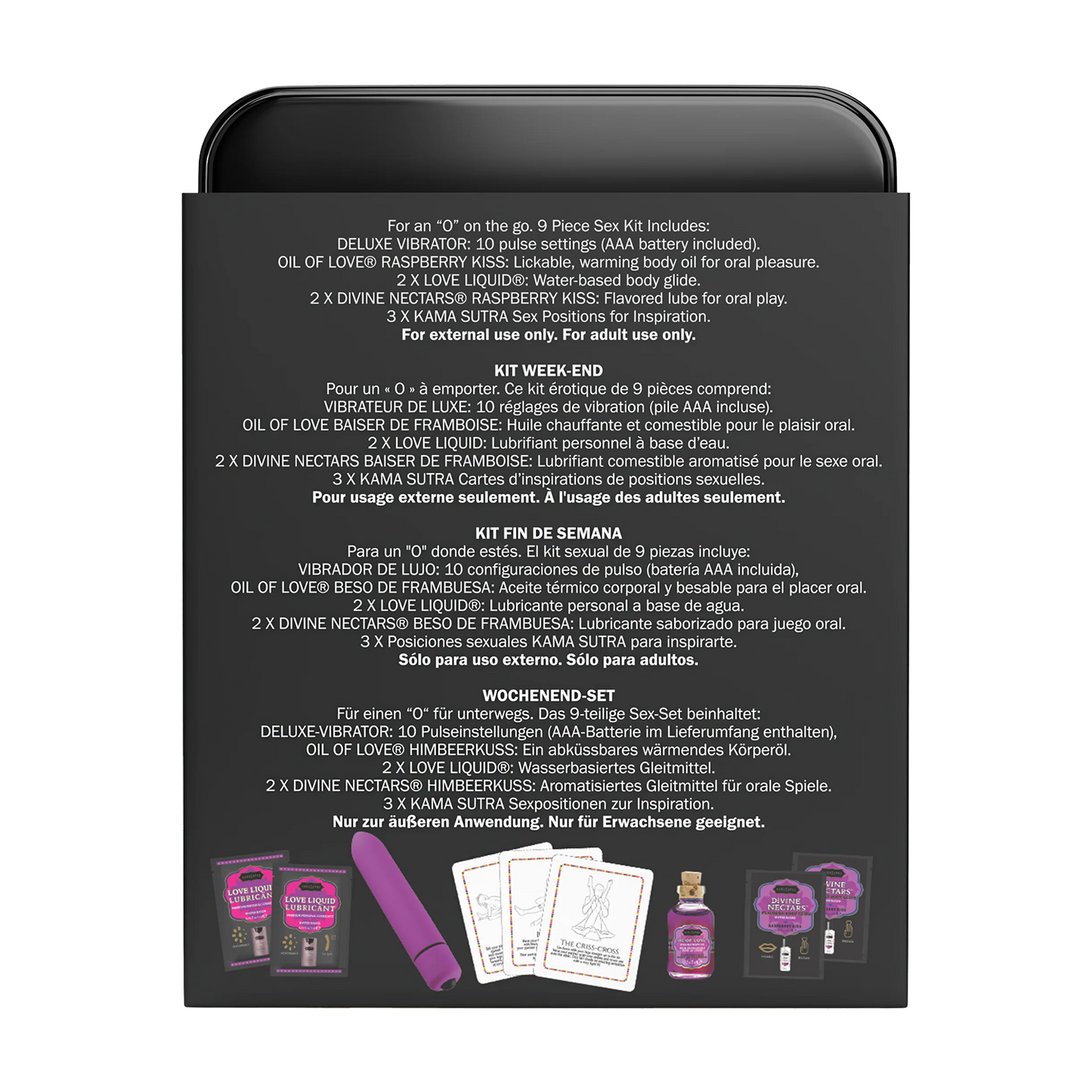 Kamasutra - Weekender Kit - Raspberry Kiss-Erotiekvoordeel.nl