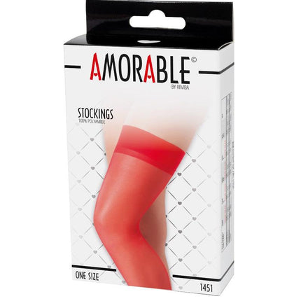 Amorable - Erotische Kousen - Rood - One Size-Erotiekvoordeel.nl