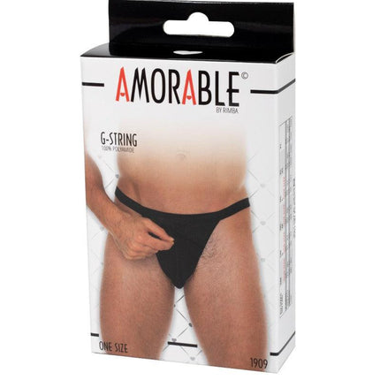 Amorable - Erotische String - Doorzichtige Slip Met Rits Voor Heren - Mannen Tanga - Zwart - One Size-Erotiekvoordeel.nl