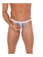 Amorable - Erotische String - Doorzichtige Witte Slip Met Rits Voor Heren - One Size - Polyamide-Erotiekvoordeel.nl