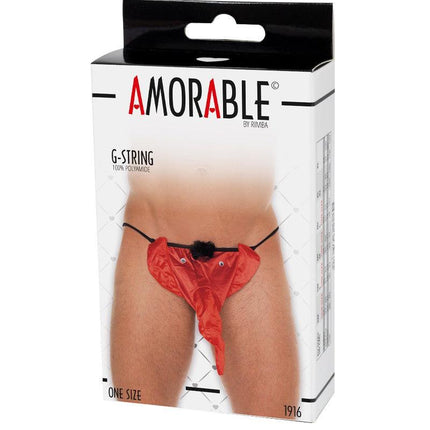 Amorable - Erotische String - Funny Heren Slip Met Olifantenkop - Rood - One Size-Erotiekvoordeel.nl