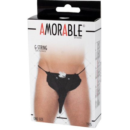 Amorable - Erotische String - Funny Heren Slip Met Olifantenkop - Zwart - One Size-Erotiekvoordeel.nl