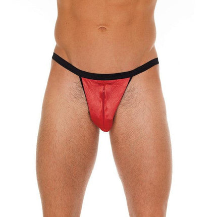Amorable - Herenstring - Ritsje Aan De Voorkant - Rood - One Size-Erotiekvoordeel.nl