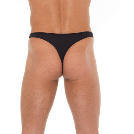 Amorable - Erotische String - Heren String Met Gespjes Aan Zijkant - Mannen Slip - Zwart-Erotiekvoordeel.nl