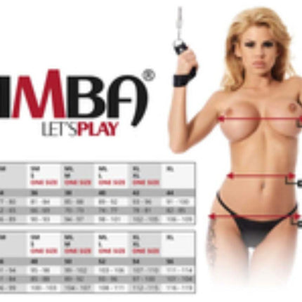 Amorable - Open String - Burlesque Tanga Met Open Kruis - Rood Zwart - One Size-Erotiekvoordeel.nl