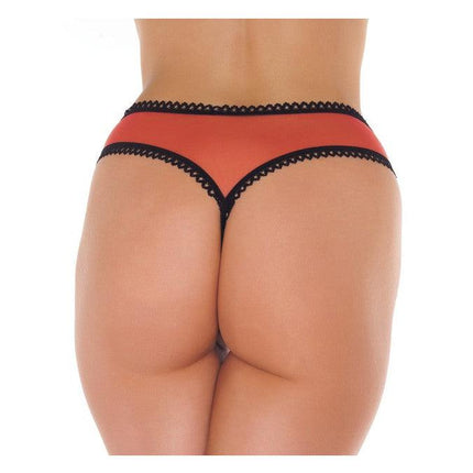 Amorable - Slipje Met Open Kruis - Rood-Erotiekvoordeel.nl