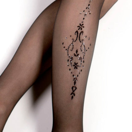 Ballerina - Fantasy Hold Ups Roaring Twenties Kousen - 20 denier - Zwart-Erotiekvoordeel.nl