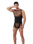 Amorable - Visnet Boxer Voor Heren - Zwart-Erotiekvoordeel.nl