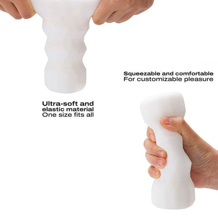 Dorcel - Masturbator Cup met Structuur - Exotic - Wit-Erotiekvoordeel.nl