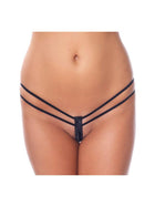 Amorable - G-string Met dubbele bandjes - Zwart-Erotiekvoordeel.nl