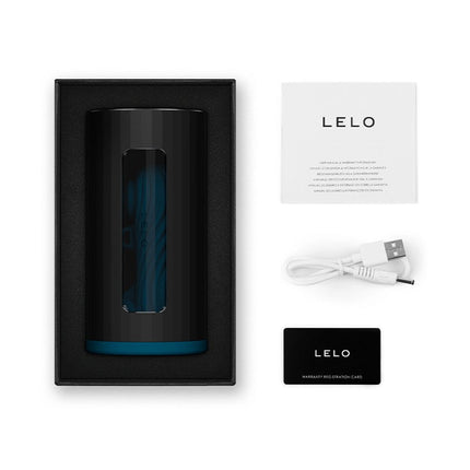 LELO - F1S V3 - Interactieve Masturbator met App Control - Blauw/Zwart-Erotiekvoordeel.nl