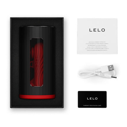 LELO - F1S V3 - Interactieve Masturbator met App Control - Rood/Zwart-Erotiekvoordeel.nl