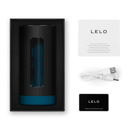 LELO - F1S V3 XL - Interactieve Masturbator met App Control - Blauw/Zwart-Erotiekvoordeel.nl