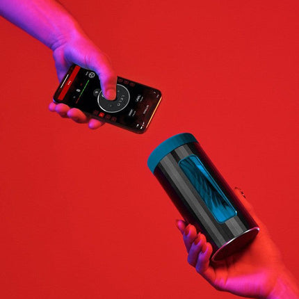 LELO - F1S V3 XL - Interactieve Masturbator met App Control - Blauw/Zwart-Erotiekvoordeel.nl