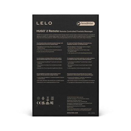 LELO - Hugo 2 - Prostaat Vibrator - Prostaat Massager - Met Afstandsbediening - Zwart-Erotiekvoordeel.nl