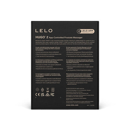 LELO - Hugo 2 - Prostaat Vibrator - Prostaat Massager - Met App Control - Zwart-Erotiekvoordeel.nl