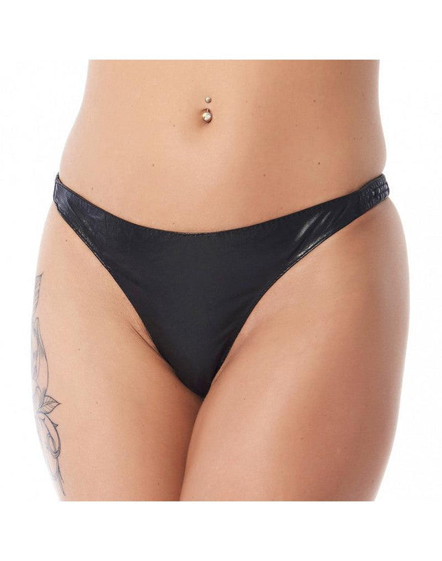 Rimba - Lederen G-String Voor dames-Erotiekvoordeel.nl