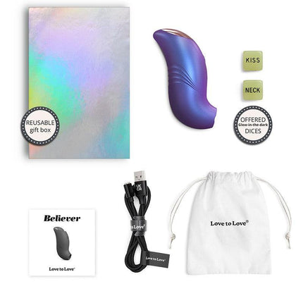 Love to Love - Believer - Luchtdruk Vibrator - Clitoris Vibrator - Paars-Erotiekvoordeel.nl